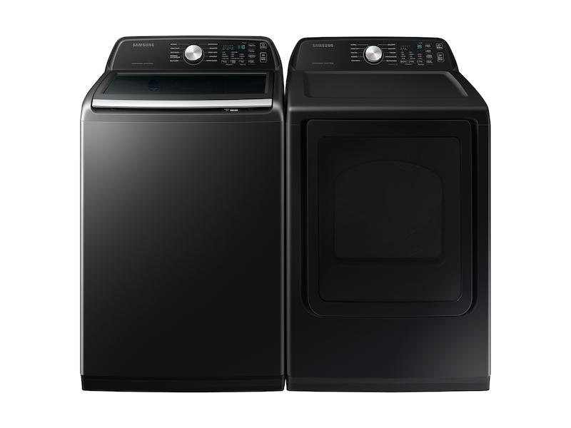 7.4 cu. ft. Smart Gas Dryer with Sensor Dry in Brushed Black