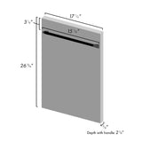 ZLINE 18 in. Dishwasher Panel with Traditional Handle (DP-18) [Color: DuraSnow Stainless Steel]