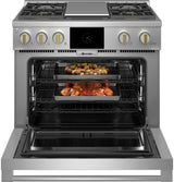 Monogram 36" Dual-Fuel Professional Range with 4 Burners and Griddle