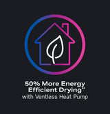 GE Profile™ ENERGY STAR® 4.6 cu. ft. Capacity UltraFast Combo with Ventless Inverter Heat Pump Technology Washer/Dryer