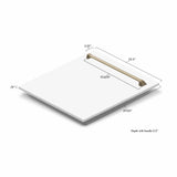 ZLINE 24 in. Autograph Edition Tallac Dishwasher Panel with Champagne Bronze Handle and Color Options (DPVZ-24-CB) [Color: Stainless Steel with Champagne Bronze Handle]