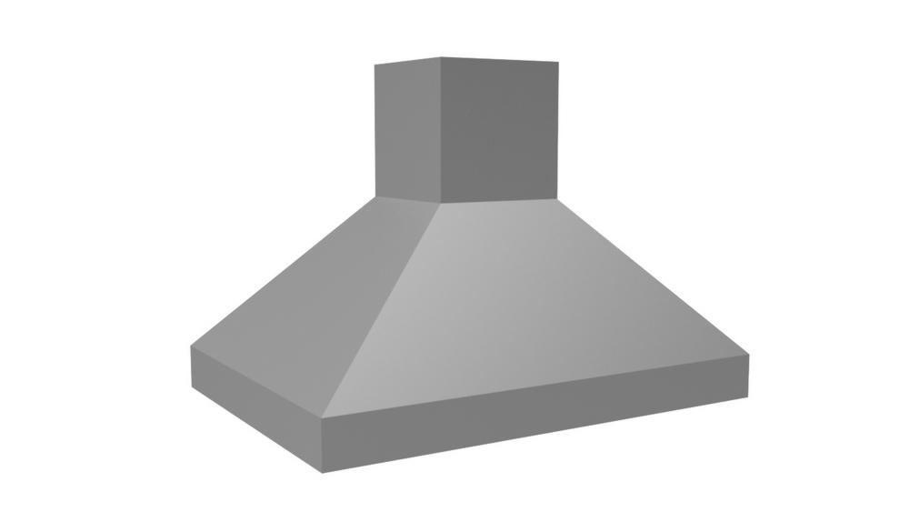 36" 550 CFM Euro-Style Island Range Hood Stainless Steel