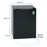 Avanti 2.4 cu. ft. Compact Refrigerator - Black / 2.4 cu. ft.