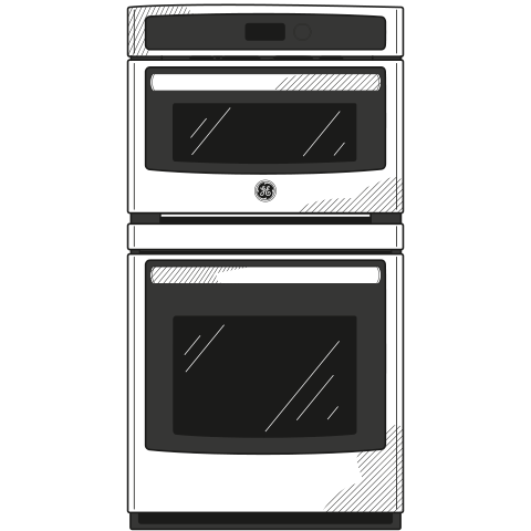 GE Profile™ 27" Built-In Combination Convection Microwave/Convection Wall Oven