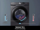 7.5 cu. ft. Electric Dryer with Sensor Dry in Brushed Black