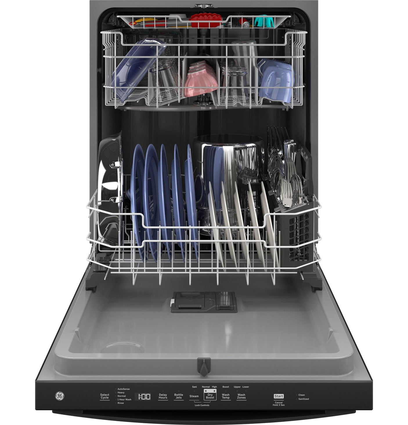 GE® ENERGY STAR® Top Control with Plastic Interior Dishwasher with Sanitize Cycle & Dry Boost