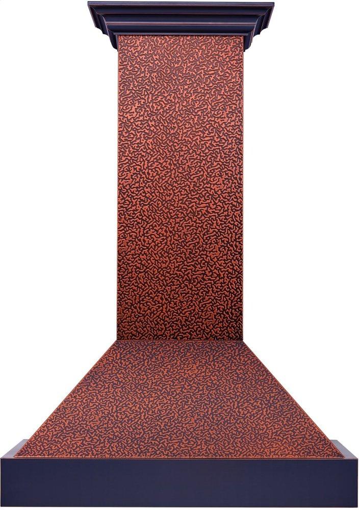 ZLINE 30" Designer Series Embossed Copper Finish Wall Range Hood (655-EBXXX-30)