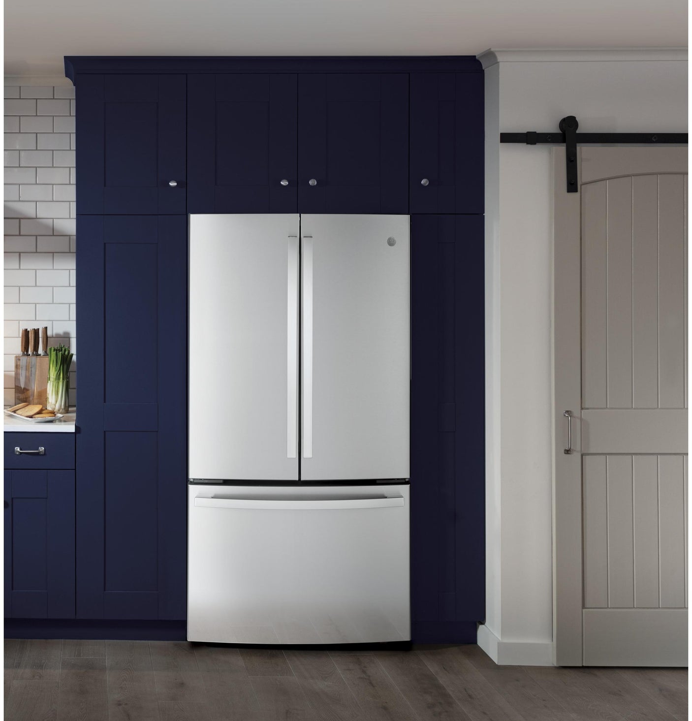 GE® ENERGY STAR® 23.1 Cu. Ft. Counter-Depth Fingerprint Resistant French-Door Refrigerator