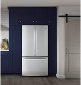 GE® ENERGY STAR® 23.1 Cu. Ft. Counter-Depth Fingerprint Resistant French-Door Refrigerator