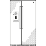 GE® 21.9 Cu. Ft. Counter-Depth Side-By-Side Refrigerator