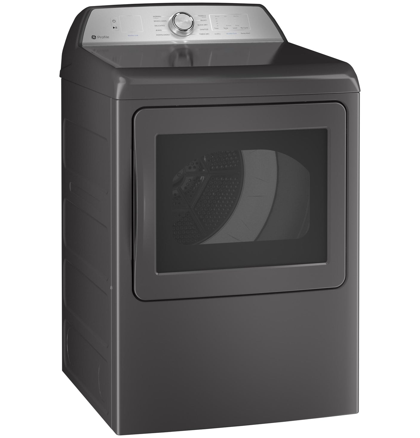 GE Profile™ ENERGY STAR® 7.4 cu. ft. Capacity aluminized alloy drum Electric Dryer with Sanitize Cycle and Sensor Dry