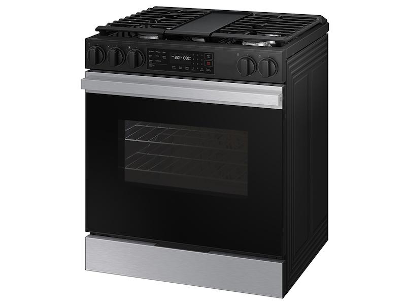 Bespoke 6.0 cu. ft. Smart Slide-In Gas Range with Air Fry & Precision Knobs in Stainless Steel