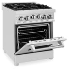 ZLINE 24 in. 2.8 cu. ft. Range with Gas Stove and Gas Oven in Stainless Steel (RG24) [Color: White Matte]