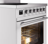 Professional Plus II 30 Inch Electric Freestanding Range in White with Trim