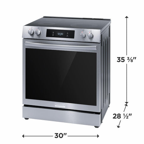 Frigidaire Gallery 30" Front Control Electric Range with Total Convection