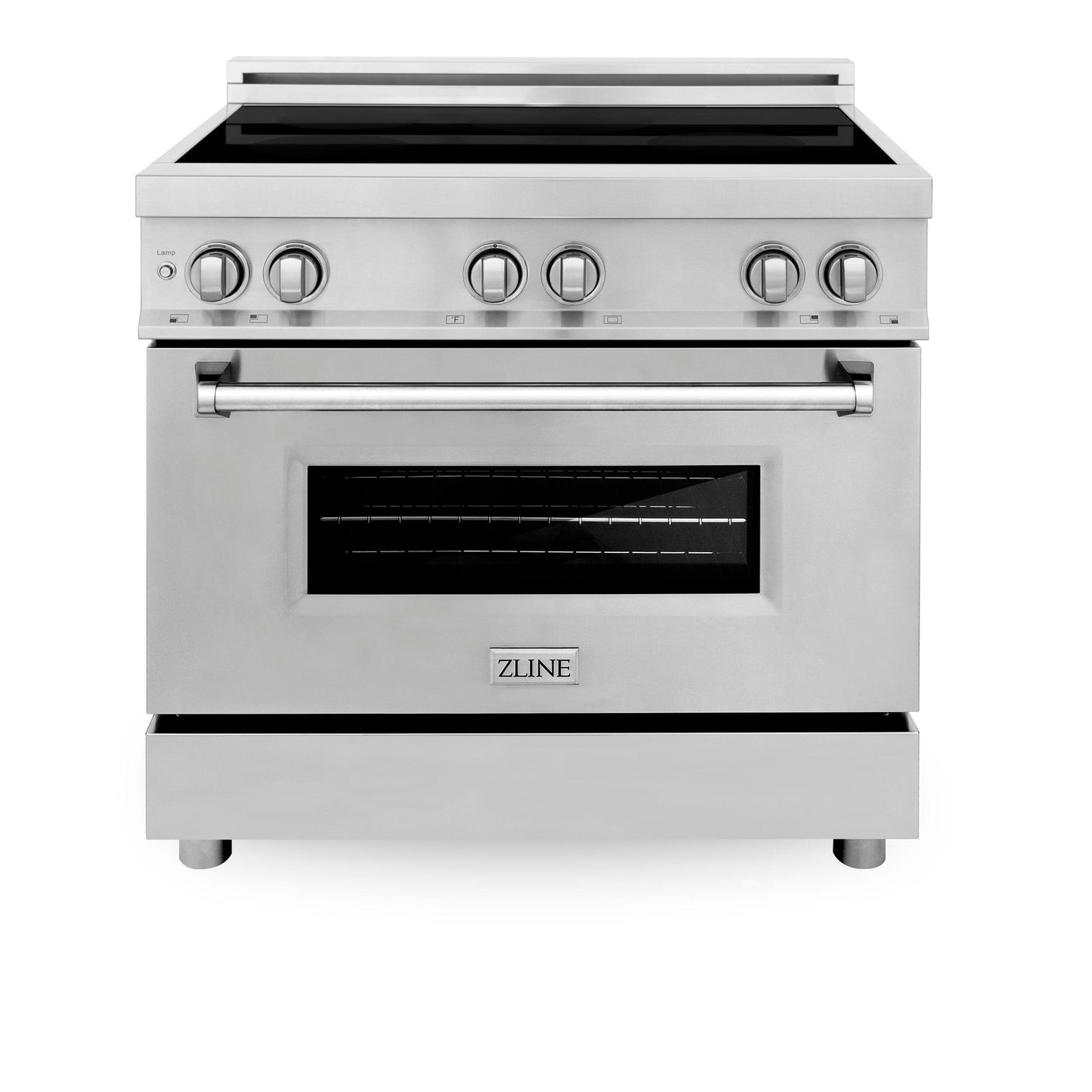 ZLINE 36" 4.6 cu. ft. Induction Range with a 4 Element Stove and Electric Oven in Stainless Steel (RAIND-36) [Color: DuraSnow®]