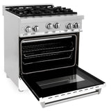 ZLINE 30" 4.0 cu. ft. Range with Gas Stove and Gas Oven in Stainless Steel (RG30) [Color: Blue Gloss]