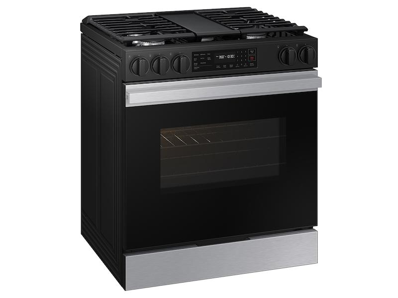 Bespoke 6.0 cu. ft. Smart Slide-In Gas Range with Air Fry & Precision Knobs in Stainless Steel