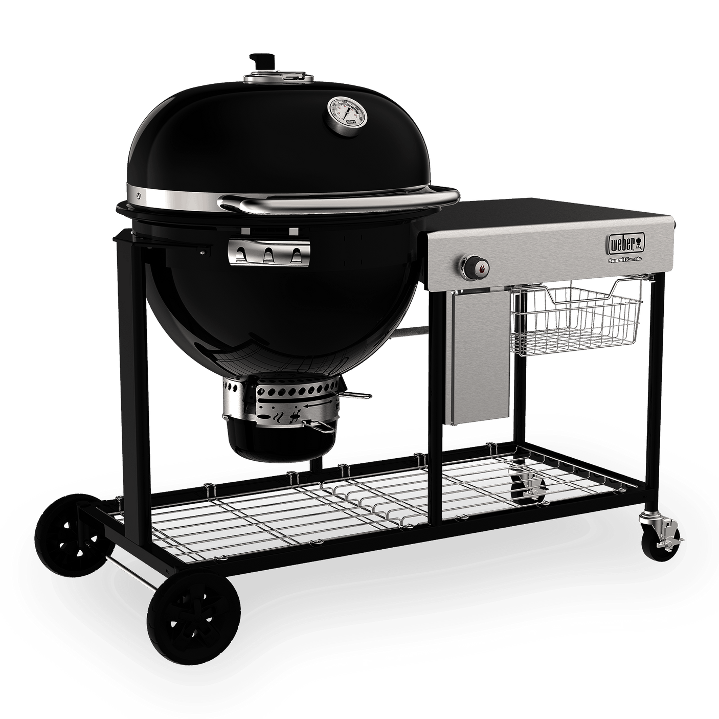 Summit® Kamado S6 Charcoal Grill Center - Black