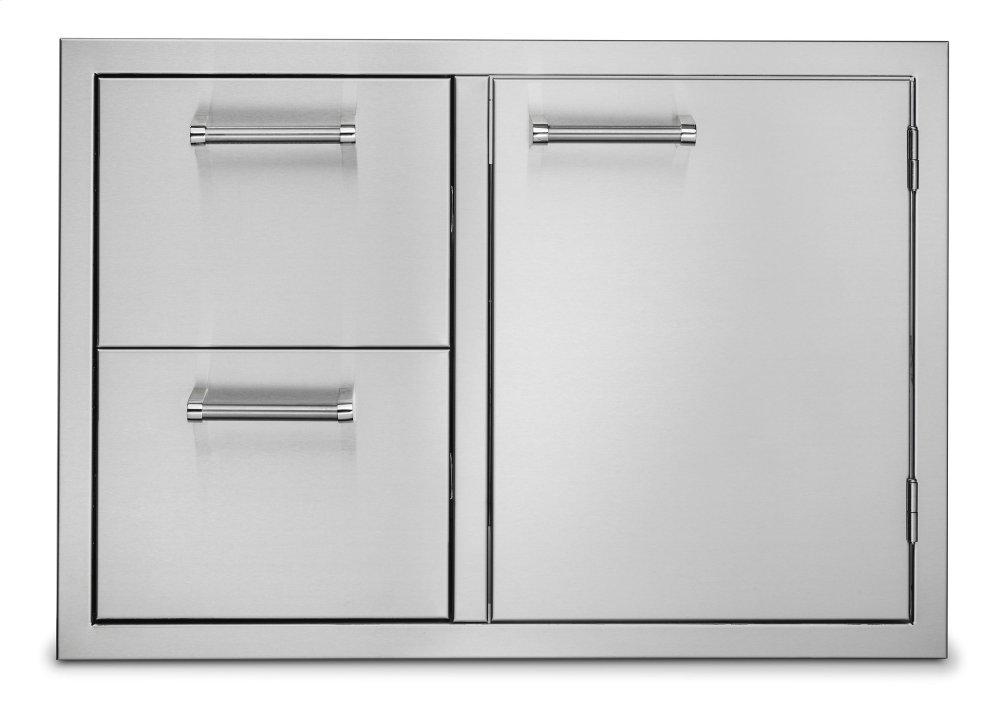 30" Double Drawer and Access Door Combo - VOADDR5301SS