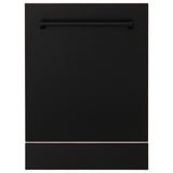 ZLINE 24" Tallac Series 3rd Rack Dishwasher with Traditional Handle, 51dBa (DWV-24) [Color: Black Stainless Steel]