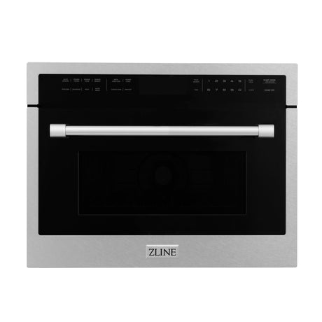 ZLINE 24 in. Built-in Convection Microwave Oven in Stainless Steel with Speed and Sensor Cooking (MWO-24) [Color: DuraSnow]