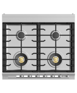 30" Series 9 Contemporary 4 Burner Dual Fuel Self-Cleaning Range