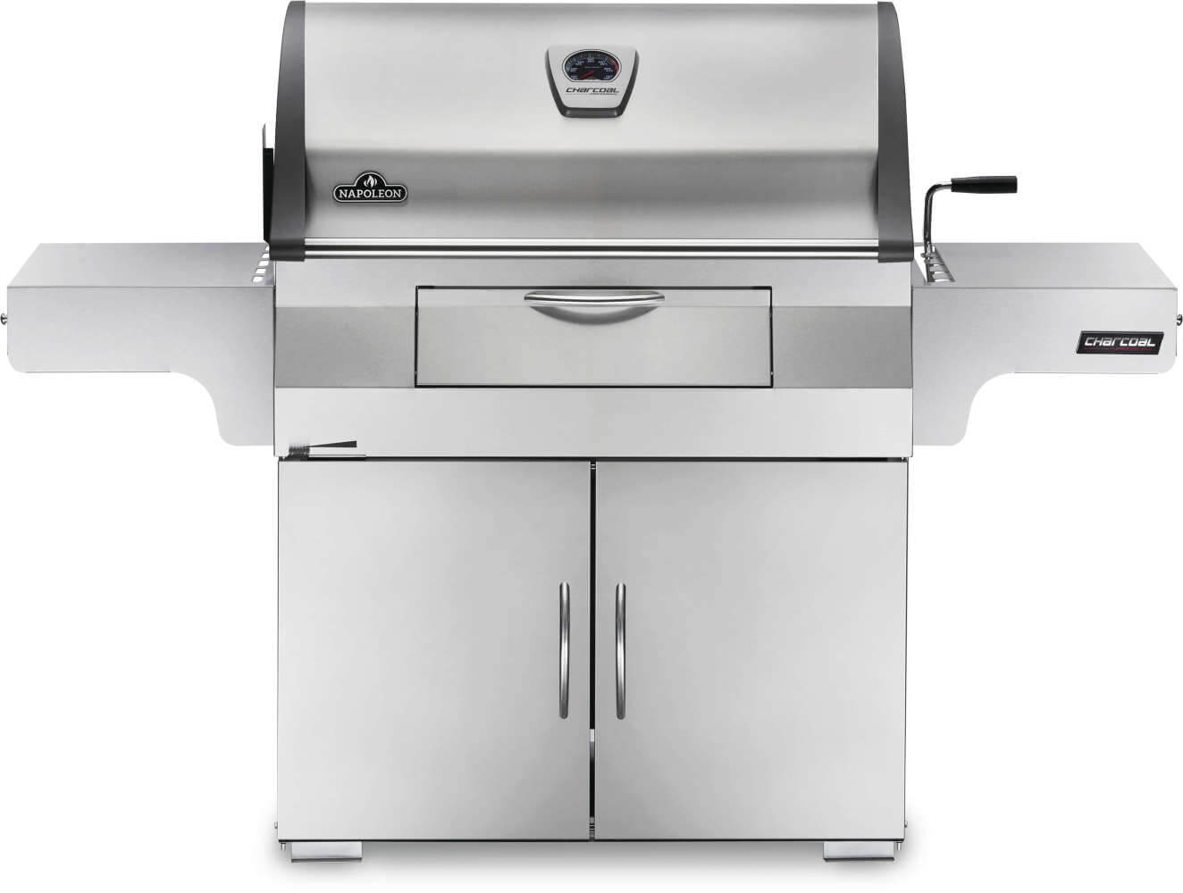 Professional 605 Charcoal Cart Full Size Cart Grill , Charcoal, Stainless Steel