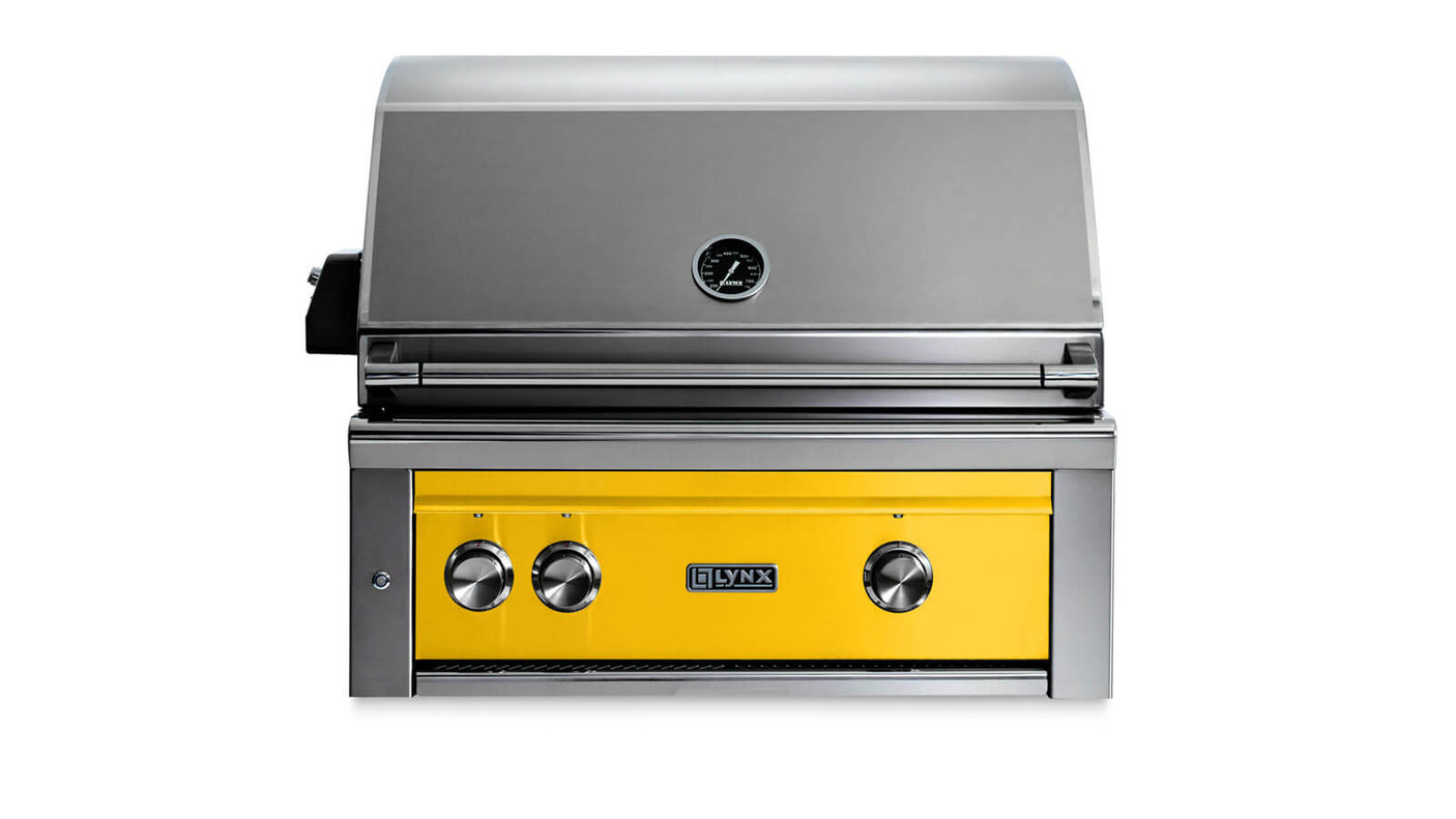 30" Built-In Grill - 1 Trident™ w/ Rotisserie - California Poppy