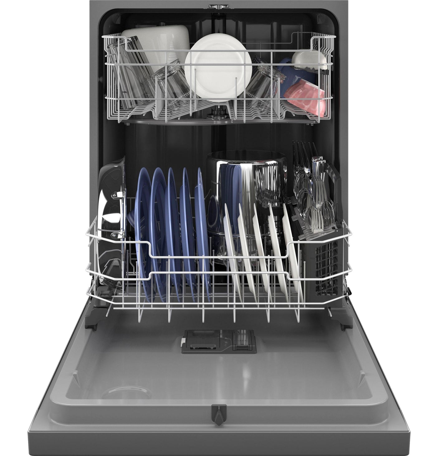 GE® ENERGY STAR® Front Control with Plastic Interior Dishwasher with Sanitize Cycle & Dry Boost