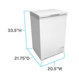 Avanti Garage Ready Chest Freezer - White / 3.5 cu. ft.