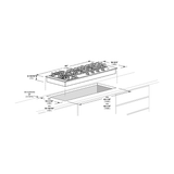 44" GAS COOKTOP