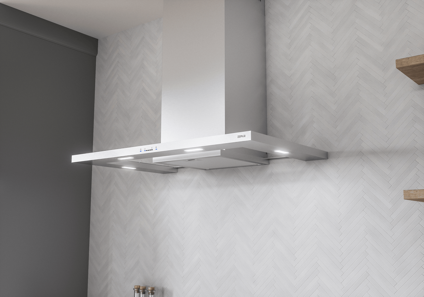 Modena, Wall, 90cm, SS+Glass, LED, ACT