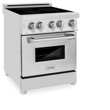 ZLINE 24" 2.8 cu. ft. Induction Range with a 4 Element Stove and Electric Oven in Stainless Steel (RAIND-24) [Color: Stainless Steel]