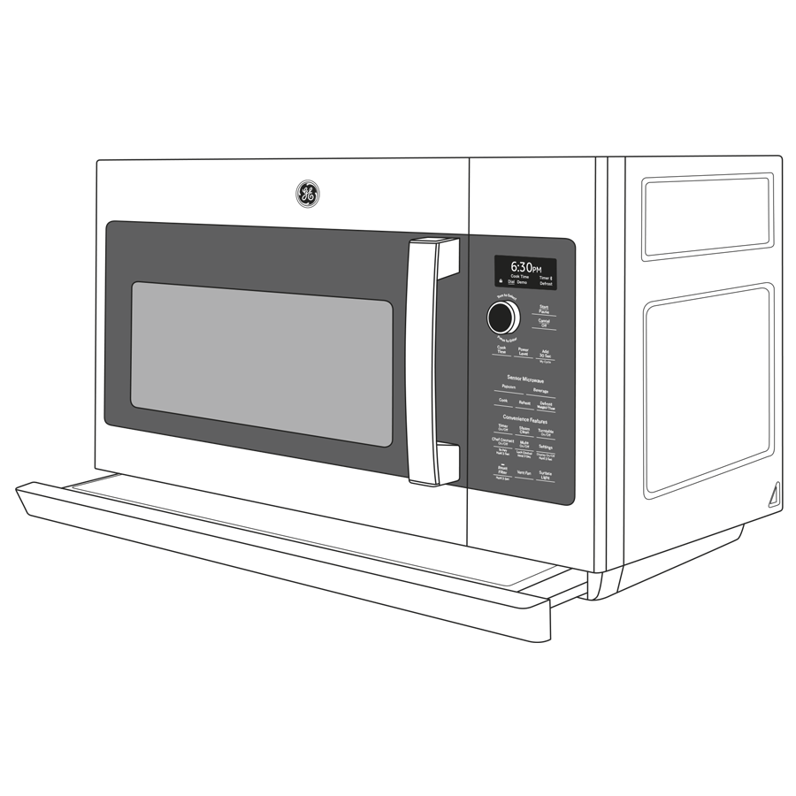 GE Profile™ 2.2 Cu. Ft. Over-the-Range Sensor Microwave Oven