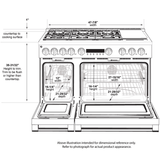 Monogram 48" Dual-Fuel Professional Range with 6 Burners and Griddle