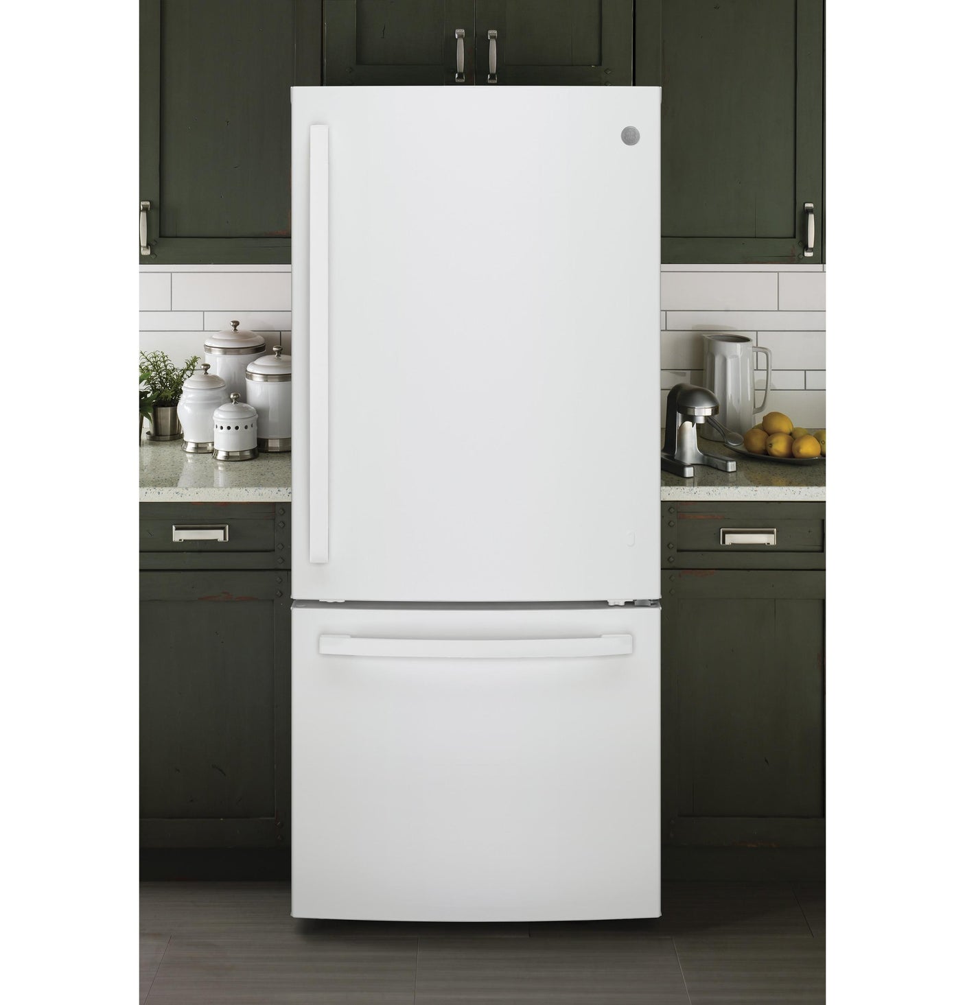 GE® ENERGY STAR® 21.0 Cu. Ft. Bottom-Freezer Refrigerator