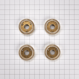 Set of 4 Range Brass Knob Bezels, Oven