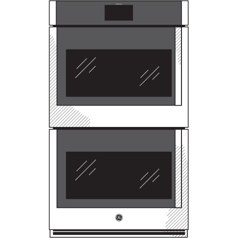 GE Profile™ 30" Smart Built-In Convection Double Wall Oven with Left-Hand Side-Swing Doors