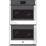 GE Profile™ 30" Smart Built-In Convection Double Wall Oven with Left-Hand Side-Swing Doors