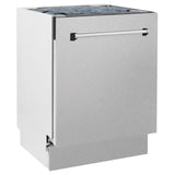 ZLINE 24" Tallac Series 3rd Rack Dishwasher with Traditional Handle, 51dBa (DWV-24) [Color: DuraSnow Stainless Steel]