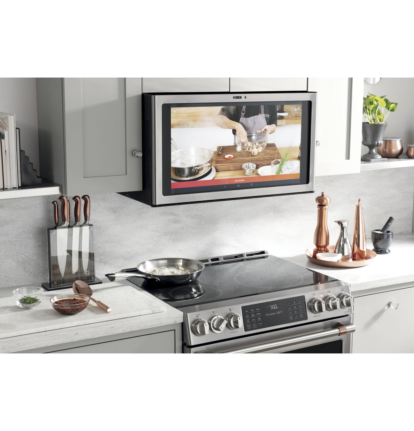 Café™ 30" Smart Slide-In, Front-Control, Induction and Convection Range with In-Oven Camera