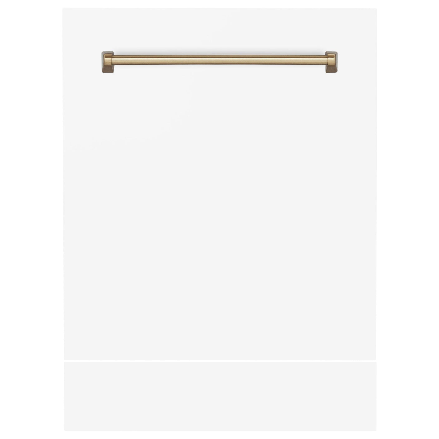 ZLINE 24 in. Autograph Edition Tallac Dishwasher Panel with Champagne Bronze Handle and Color Options (DPVZ-24-CB) [Color: Stainless Steel with Champagne Bronze Handle]