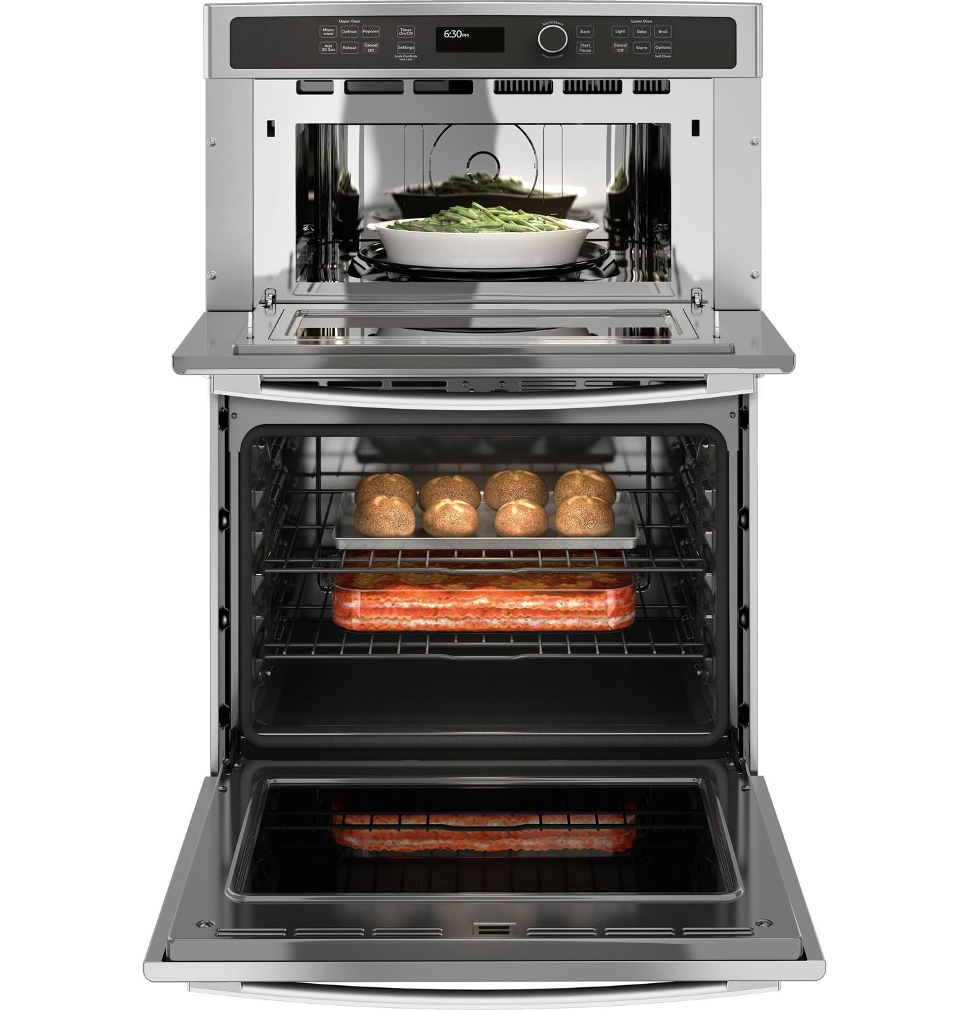 GE® 30" Combination Double Wall Oven