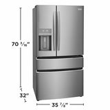 Frigidaire Gallery 22 Cu. Ft. Counter-Depth 4-Door French Door Refrigerator