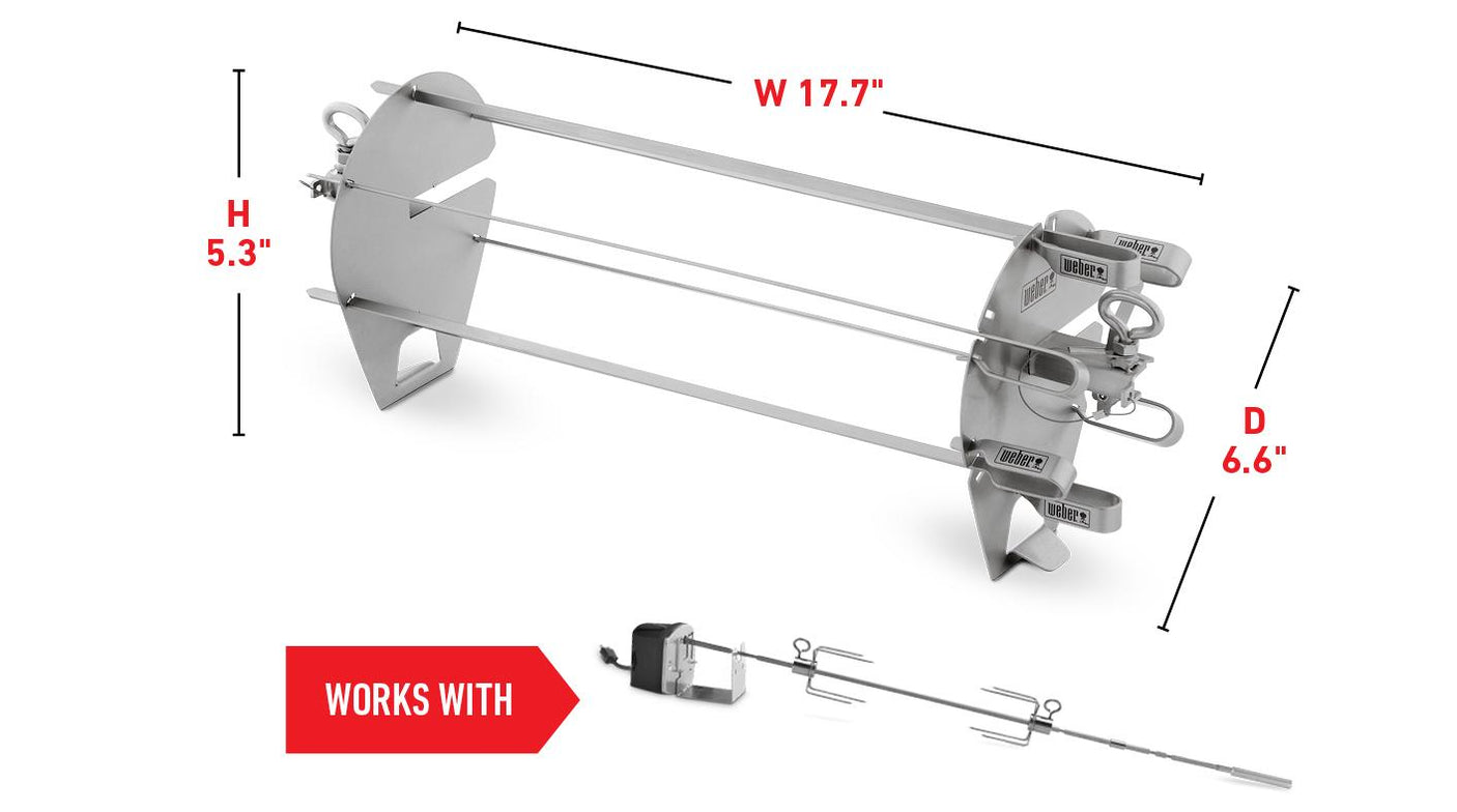 WEBER CRAFTED Rotisserie Skewer Set