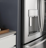 GE Profile™ ENERGY STAR® 22.1 Cu. Ft. Counter-Depth Fingerprint Resistant French-Door Refrigerator with Hands-Free AutoFill