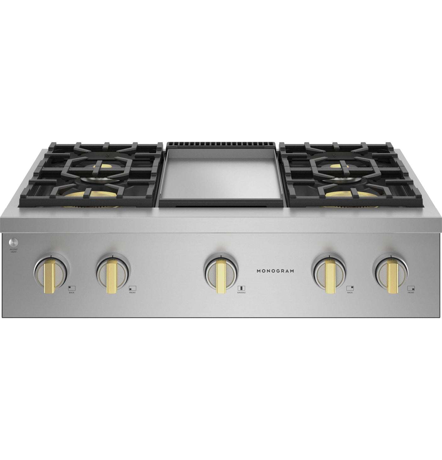 Monogram 36" Professional Gas Rangetop with 4 Burners and Griddle