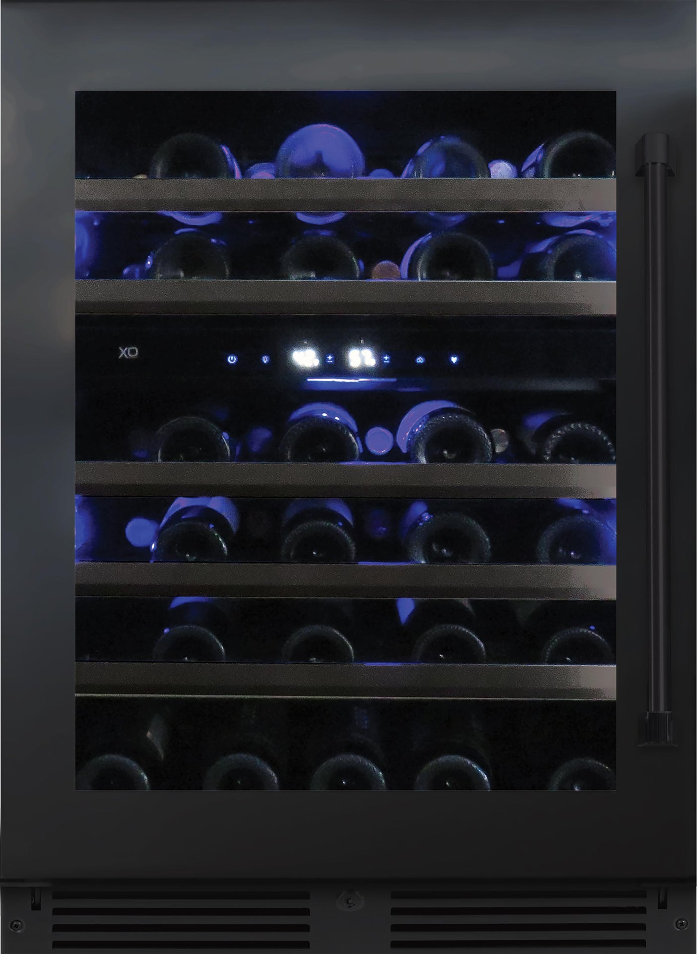 Dual Zone Wine 24" Black Stainless LH