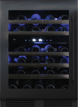 Dual Zone Wine 24" Black Stainless LH